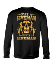 One A Lineman Always A Lineman Crewneck Sweatshirt thumbnail