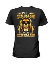 One A Lineman Always A Lineman Ladies T-Shirt thumbnail
