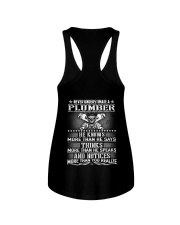 Never Understimate A Plumber Ladies Flowy Tank thumbnail