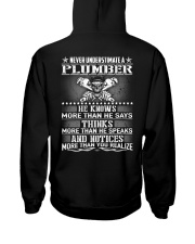 Never Understimate A Plumber Hooded Sweatshirt thumbnail
