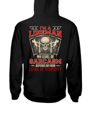 I'm A lineman My Level Of Sarcasm Hooded Sweatshirt thumbnail