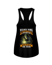 Welder Work Where You Have To Almost Die A Thousan Ladies Flowy Tank thumbnail