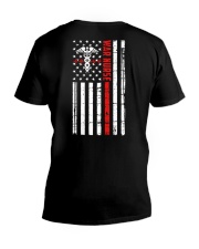 War Nurse Flag V-Neck T-Shirt thumbnail