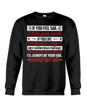 I'll Always Be Your Side Firefighter's Wife Crewneck Sweatshirt tile