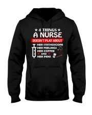 4 Thing A Nurse Doesn't Play About Hooded Sweatshirt thumbnail