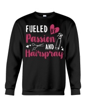 Fueled By Passion And Hairspray Crewneck Sweatshirt thumbnail