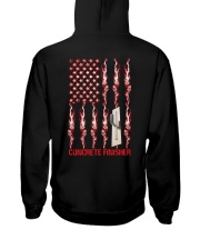 American Flag Concrete Finisher Hooded Sweatshirt thumbnail