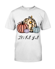 It's Fall Y'all Teacher Classic T-Shirt front