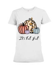 It's Fall Y'all Teacher Premium Fit Ladies Tee thumbnail
