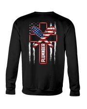 Plumber Cross Flag Crewneck Sweatshirt thumbnail