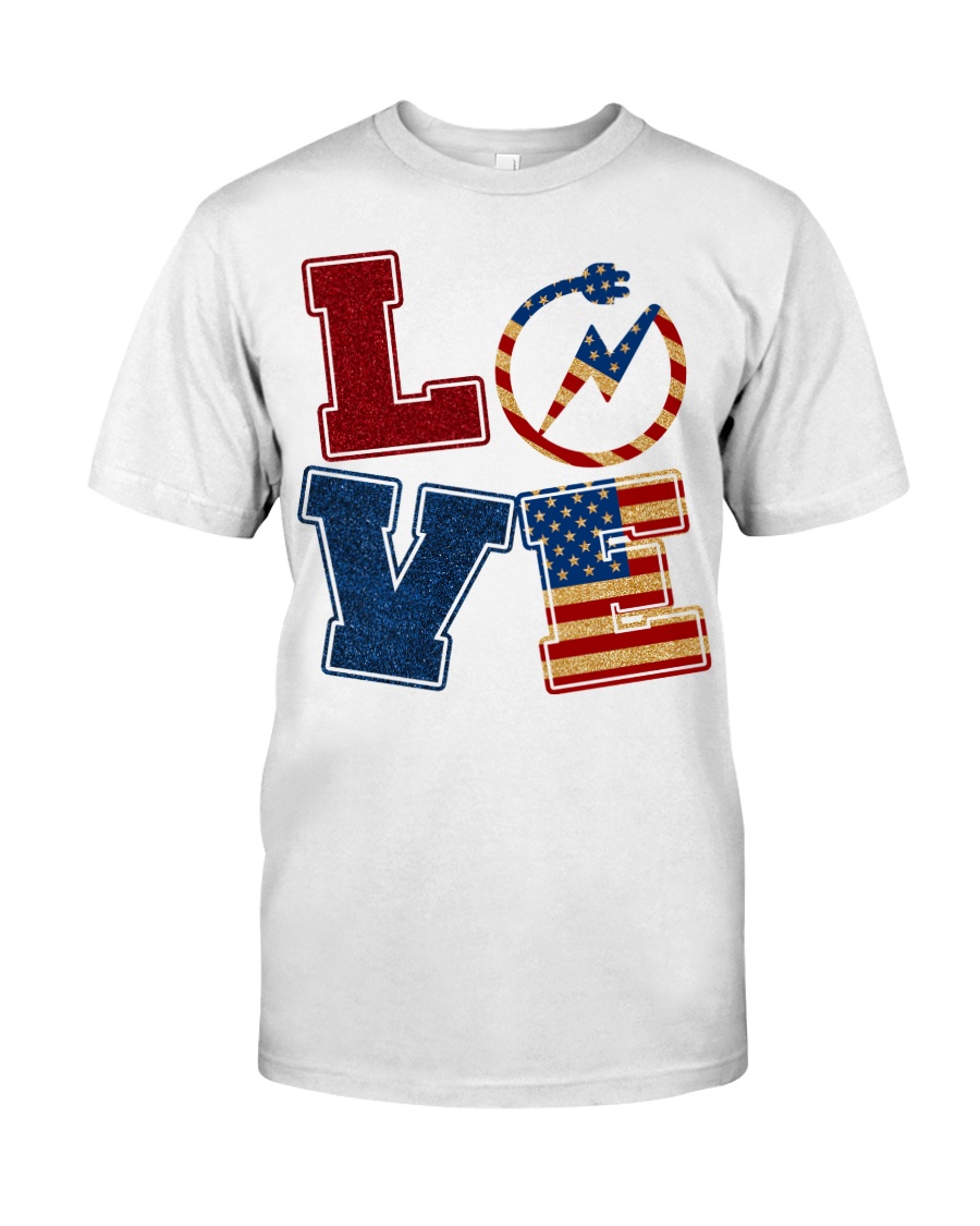 Love Electrician Classic T-Shirt