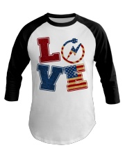 Love Electrician Baseball Tee thumbnail