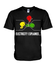 ELECTRICITY EXPLAINED V-Neck T-Shirt tile