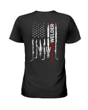 Flag Welder Shirt Ladies T-Shirt tile