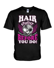 Hair Stylist Knows What You Want Before You Do V-Neck T-Shirt thumbnail
