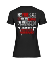 He Is My Firefighter Husband Premium Fit Ladies Tee tile