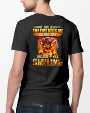 Firefighter I Was Smiling Classic T-Shirt lifestyle-mens-crewneck-back-5