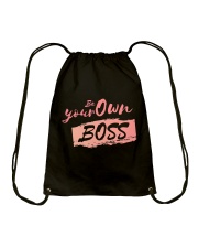Be Your Own Boss - Female Edition Drawstring Bag thumbnail