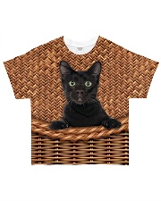 Black Cat Rattan All-over T-Shirt thumbnail