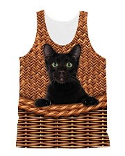 Black Cat Rattan All-over Unisex Tank thumbnail