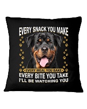 Rottweiler Watching Square Pillowcase tile