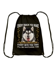 Alaskan Malamute Watching Drawstring Bag tile