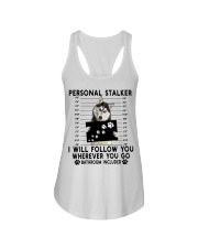 Siberian Husky Follow You Ladies Flowy Tank tile