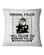 Siberian Husky Follow You Square Pillowcase tile