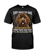 Labradoodle 1 Watching Premium Fit Mens Tee tile