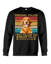 Golden Retriever Personal Stalker Crewneck Sweatshirt tile