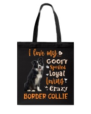 Border Collie Goofy Tote Bag tile