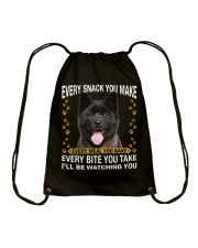 Akita 1 Watching Drawstring Bag tile