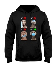 Weimaraner Right Hooded Sweatshirt tile