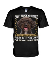 Schnoodle Watching V-Neck T-Shirt tile