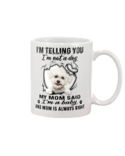Bichon Frise Telling Mug front