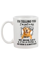 Golden Retriever Telling Mug back