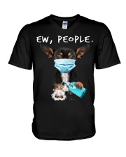 Chihuahua Ew People V-Neck T-Shirt tile