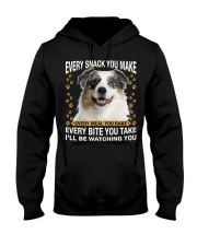 Australian Shepherd 2 Watching Hooded Sweatshirt tile