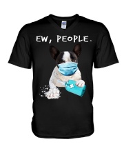 French Bulldog Ew People V-Neck T-Shirt tile