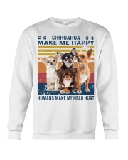 Chihuahua Make Me Happy Crewneck Sweatshirt tile