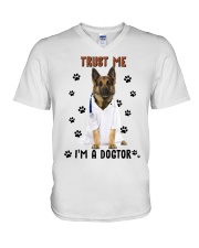 German Shepherd Dogtor V-Neck T-Shirt tile