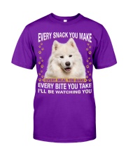 Samoyed Watching Classic T-Shirt front