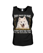 Samoyed Watching Unisex Tank tile