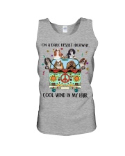 Cavalier King Charles Spaniel Cool Wind Unisex Tank tile