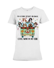 Cavalier King Charles Spaniel Cool Wind Premium Fit Ladies Tee tile