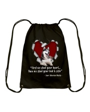 Siberian Husky 2 Steal Heart Drawstring Bag tile