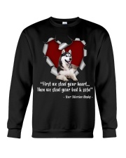 Siberian Husky 2 Steal Heart Crewneck Sweatshirt tile