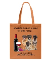 She Also Needs English Mastiff Tote Bag tile