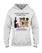 She Also Needs English Mastiff Hooded Sweatshirt tile