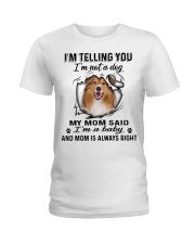 Rough Collie A Baby Ladies T-Shirt tile